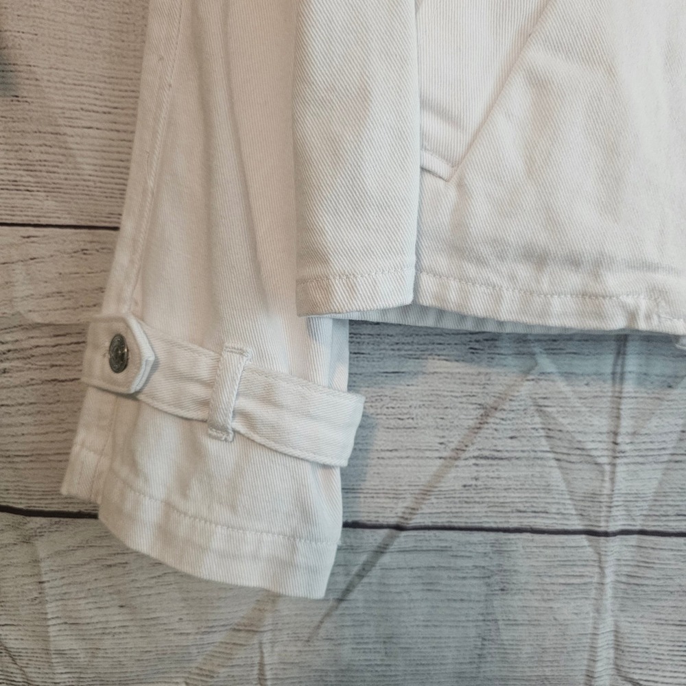 Steve Madden S Small Sirus White Denim Jacket Jean NWT 1432 - Picture 16 of 16